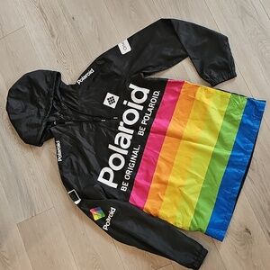 Polaroid Branded Windbreaker Pullover Lightweight Jacket, Medium‎